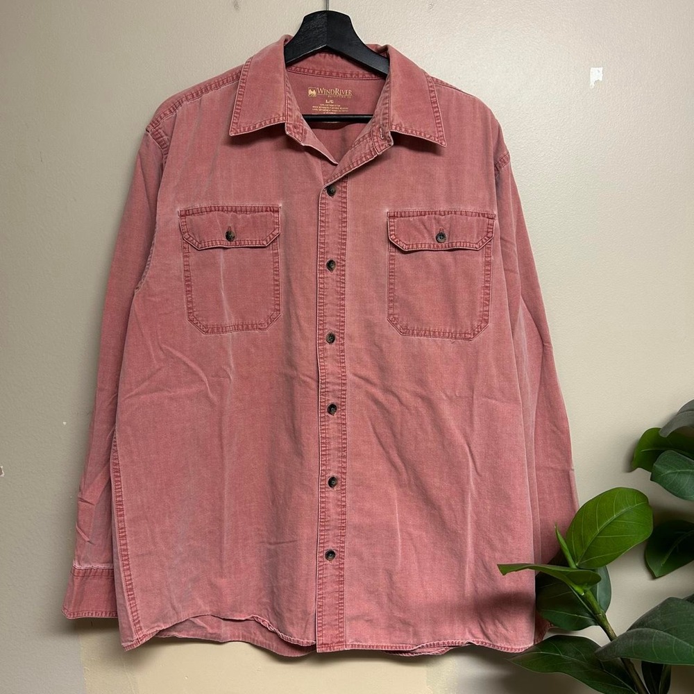 WindRiver Vintage 2000s Faded Red Button Up Outdoors Shirt Mens XL W5553C